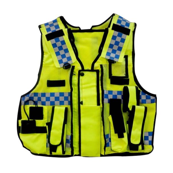 Safetymaster multi pocket fluorescent safety vests