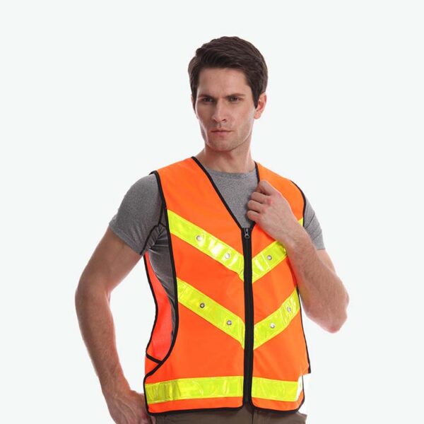 Safetymaster brand flashing safety vests