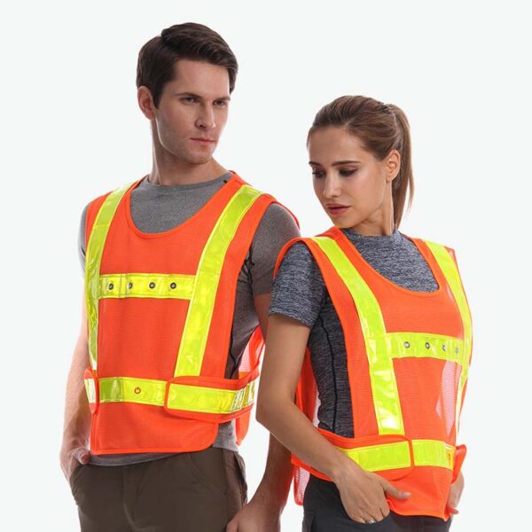 Safetymaster brand Flashing safety vests wholesale